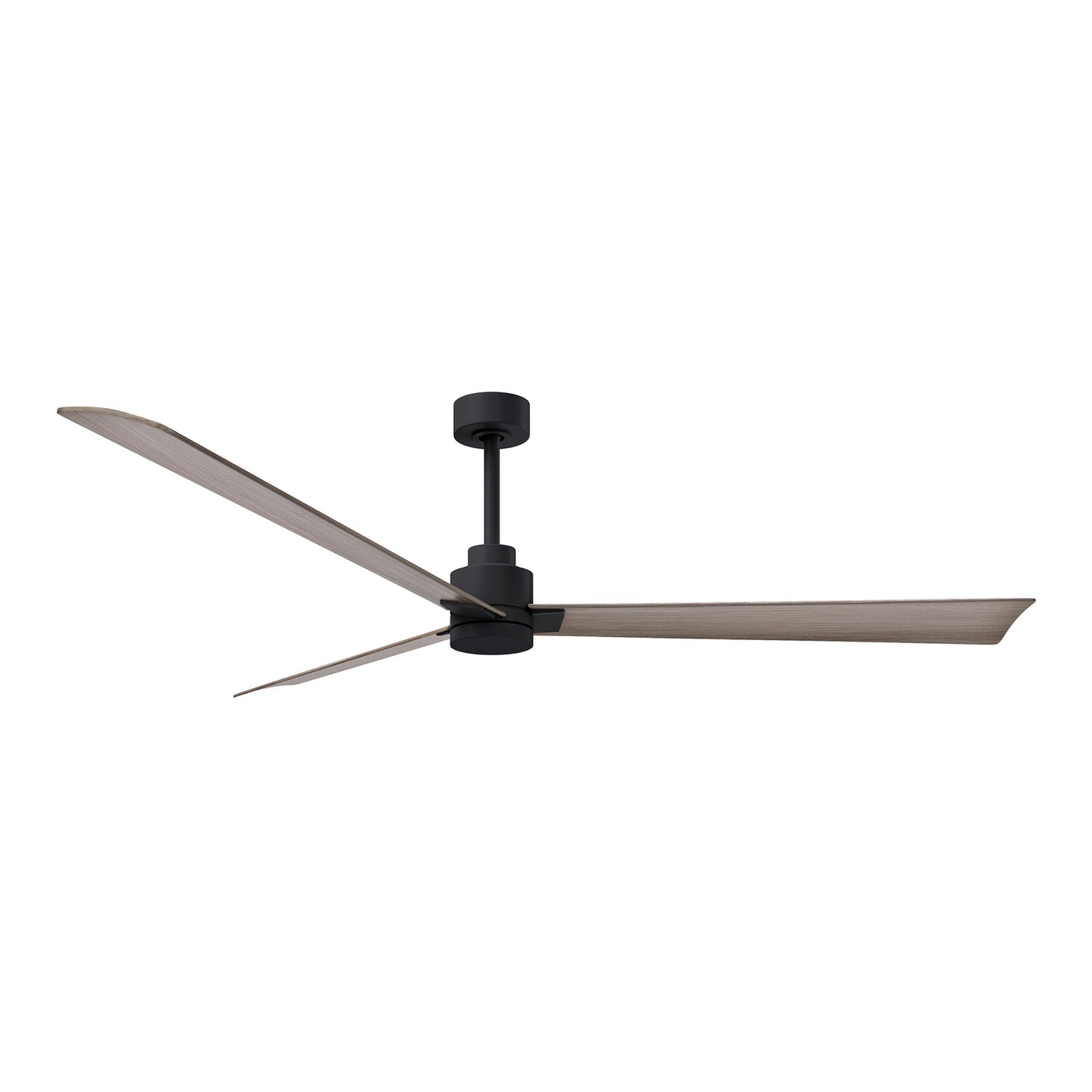 Alessandra Indoor / Outdoor Ceiling Fan in Matte Black/Gray Ash (72-Inch).