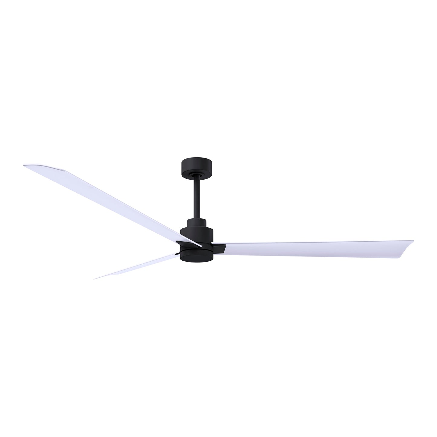 Alessandra Indoor / Outdoor Ceiling Fan in Matte Black/Matte White (72-Inch).