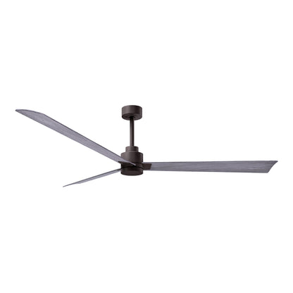 Alessandra Indoor / Outdoor Ceiling Fan in Textured Bronze/Barn Wood (72-Inch).