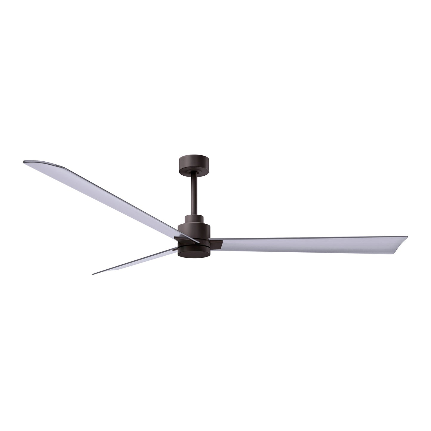 Alessandra Indoor / Outdoor Ceiling Fan in Textured Bronze/Brushed Nickel (72-Inch).