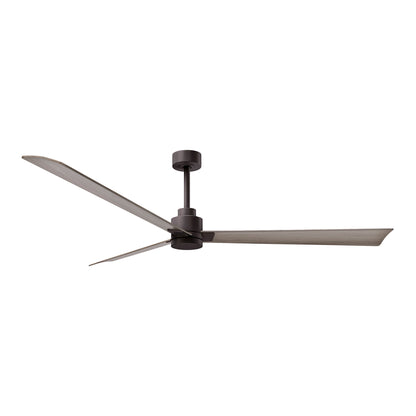 Alessandra Indoor / Outdoor Ceiling Fan in Textured Bronze/Gray Ash (72-Inch).