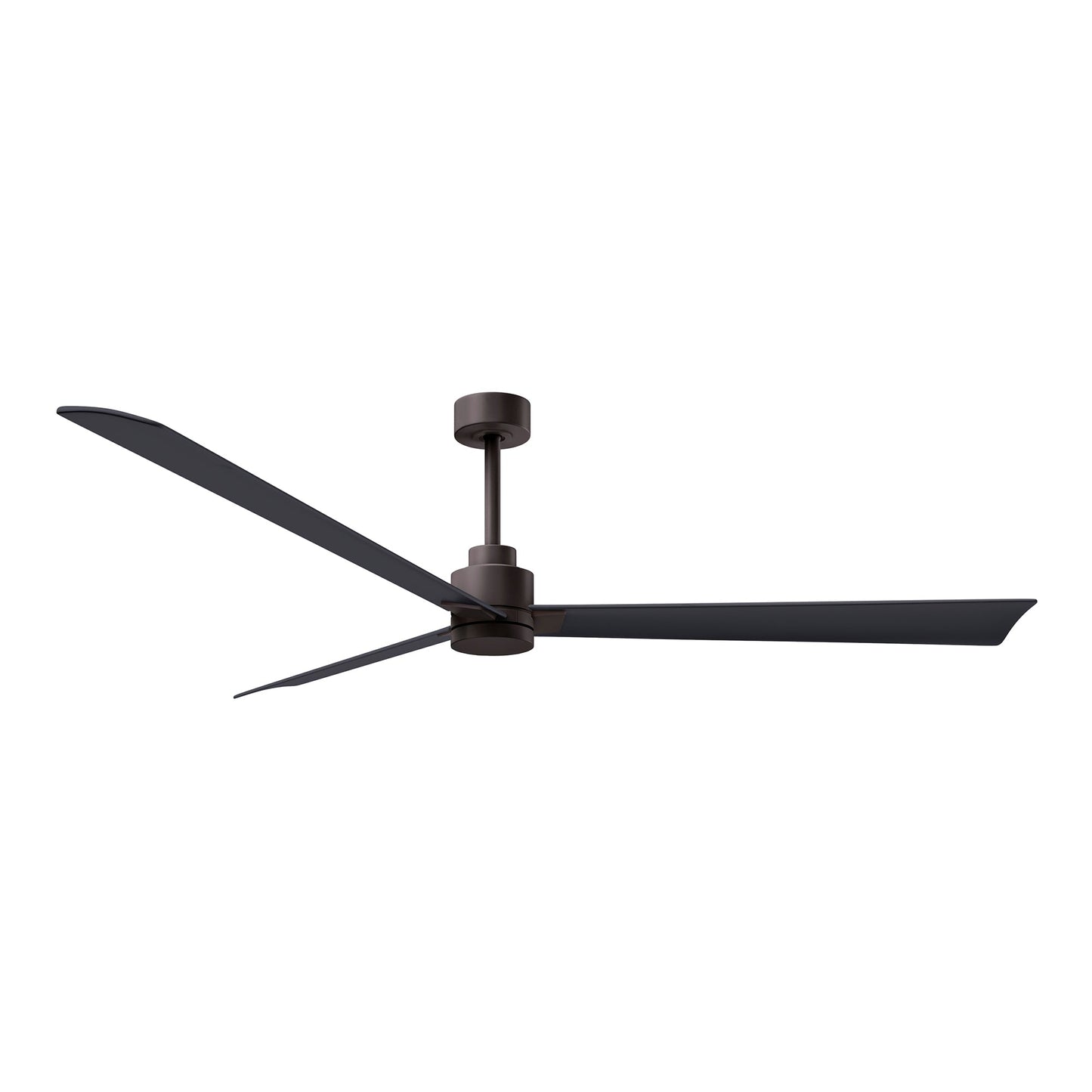 Alessandra Indoor / Outdoor Ceiling Fan in Textured Bronze/Matte Black (72-Inch).