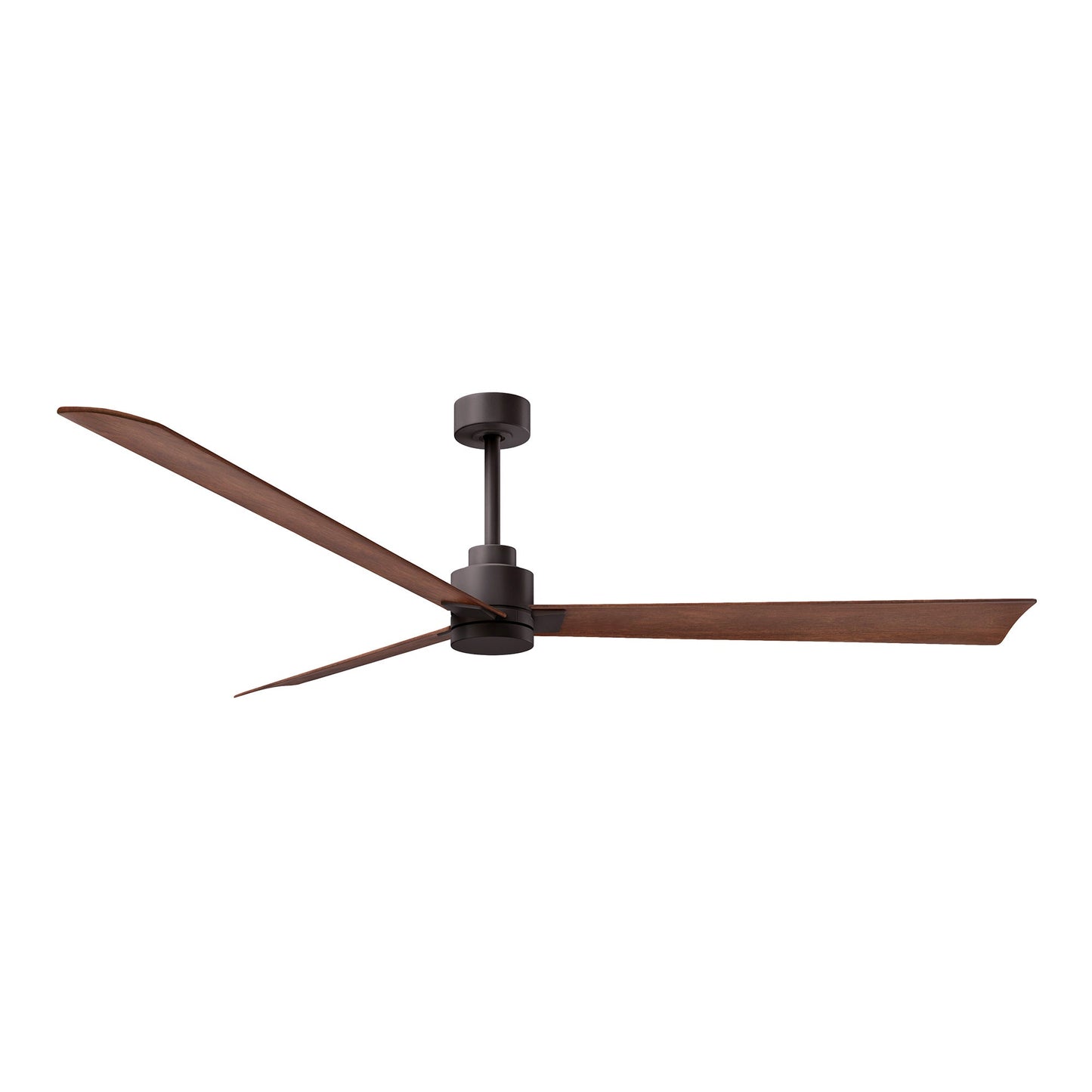 Alessandra Indoor / Outdoor Ceiling Fan in Textured Bronze/Walnut (72-Inch).