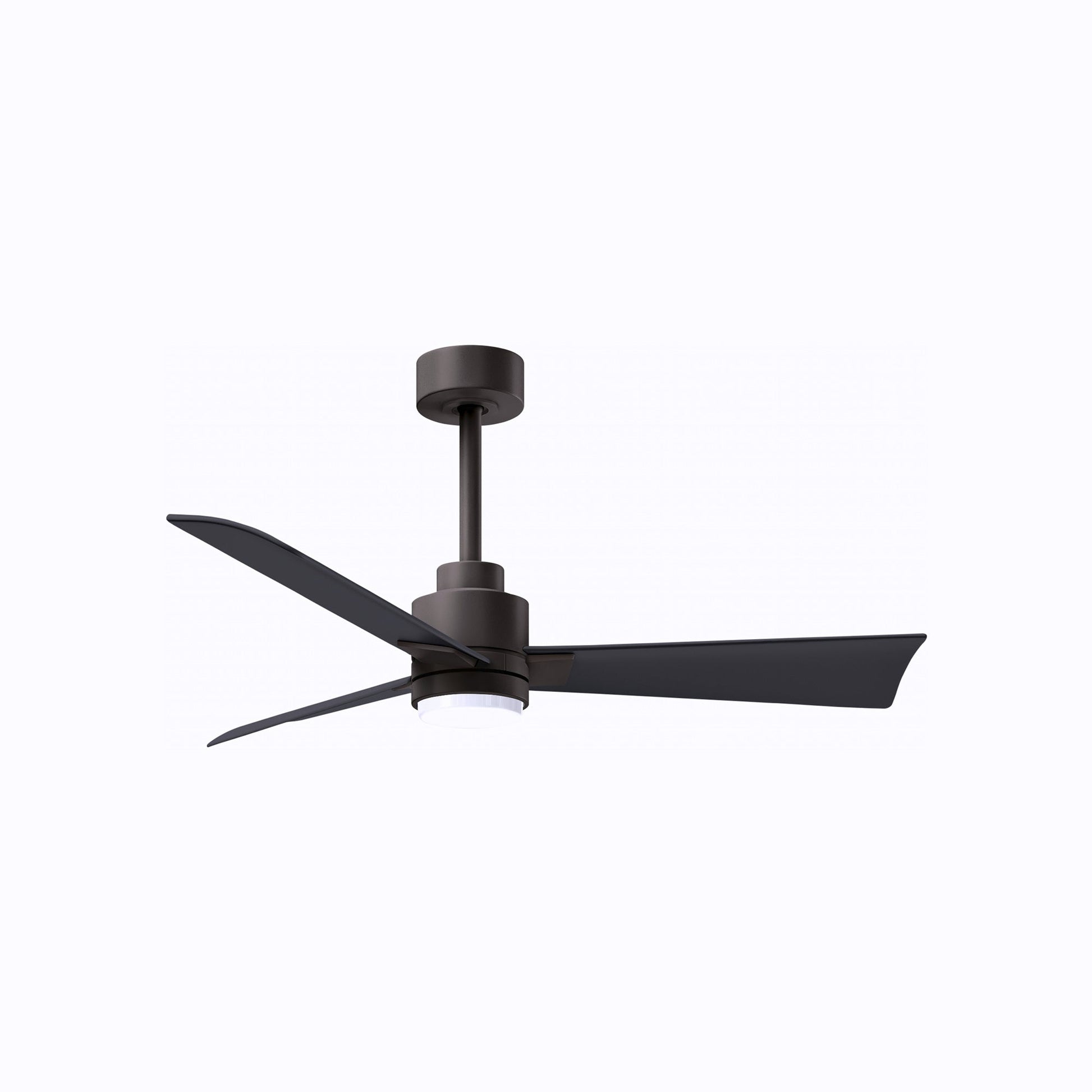 Alessandra Indoor / Outdoor LED Ceiling Fan in Textured Bronze/Matte Black (42-Inch).