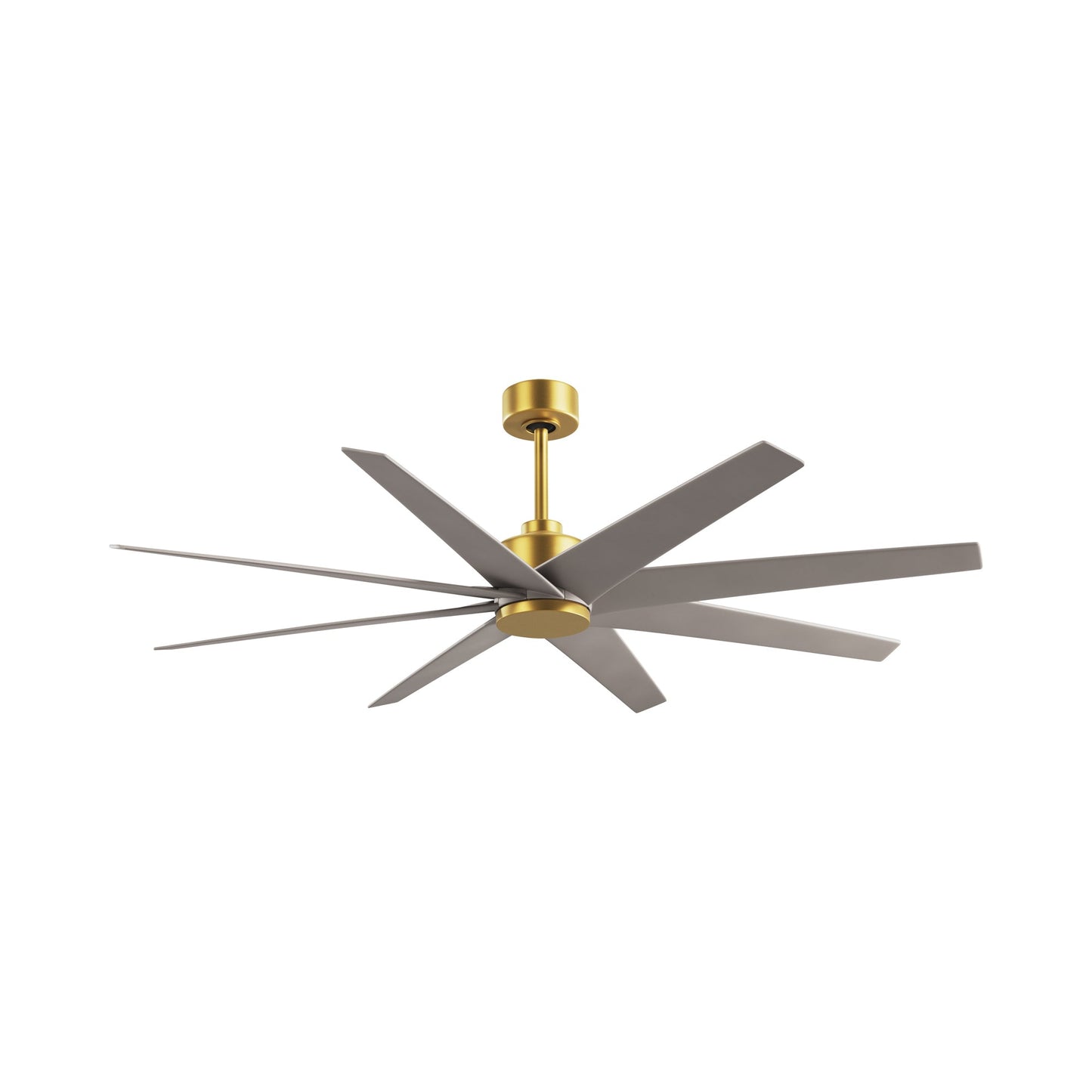 Ariella Ceiling Fan in Brushed Brass/Brushed Nickel.
