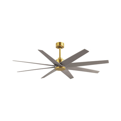 Ariella Ceiling Fan in Brushed Brass/Brushed Nickel.