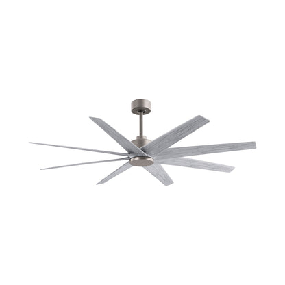 Ariella Ceiling Fan in Brushed Nickel/Barn Wood Tone.