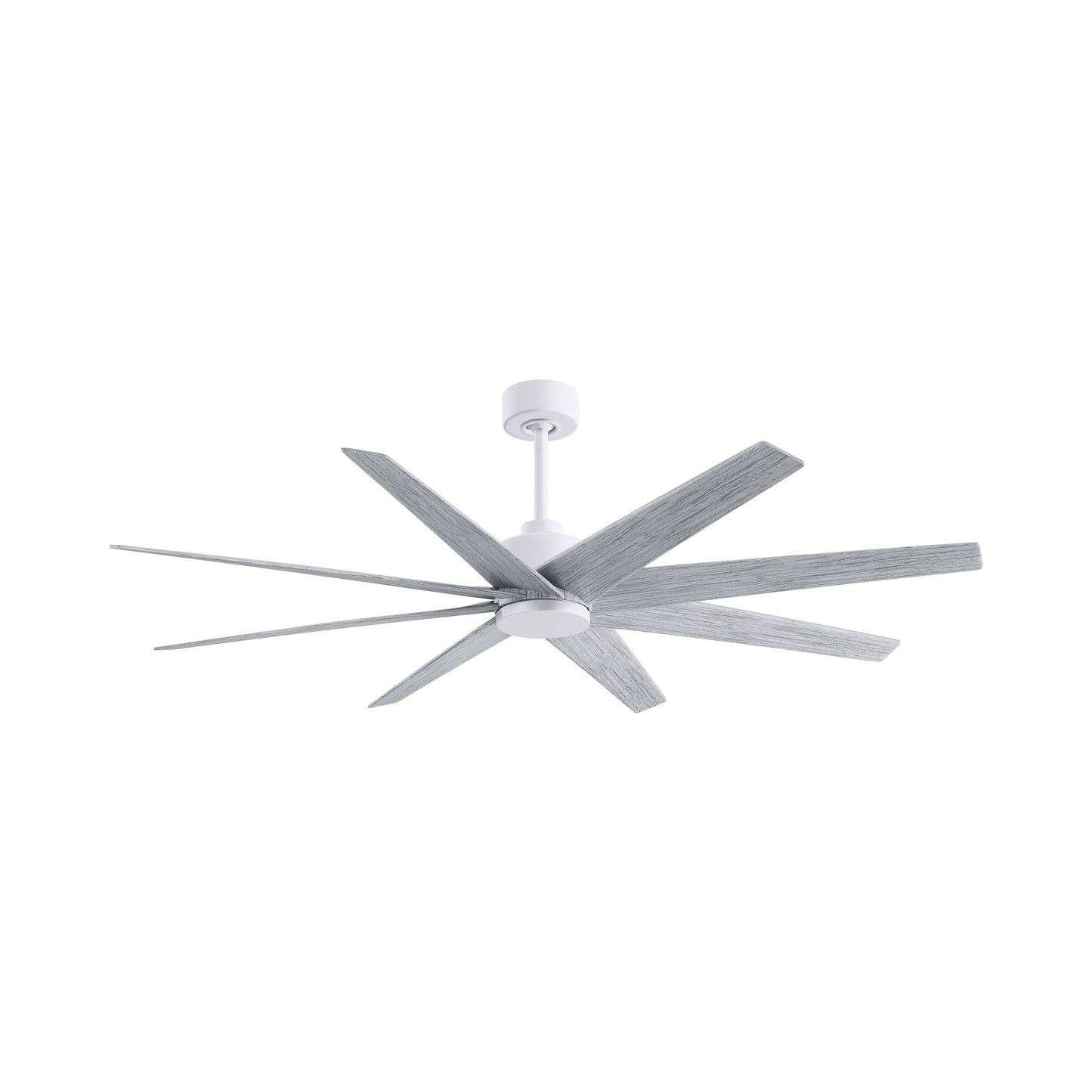 Ariella Ceiling Fan in Matte White/Barn Wood Tone.