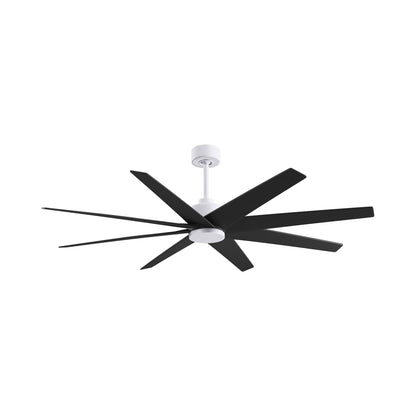 Ariella Ceiling Fan in Matte White/Matte Black.