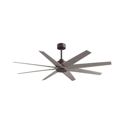 Ariella Ceiling Fan in Textured Bronze/Brushed Nickel.