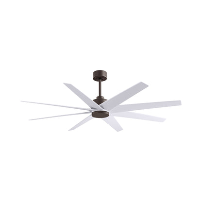 Ariella Ceiling Fan in Textured Bronze/Matte White.