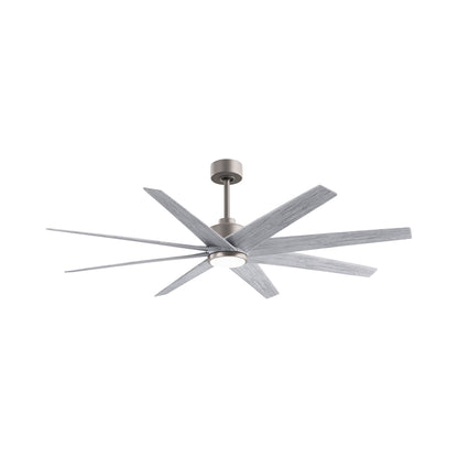 Ariella LED Ceiling Fan in Brushed Nickel/Barn Wood Tone.