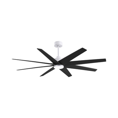 Ariella LED Ceiling Fan in Matte White/Matte Black.