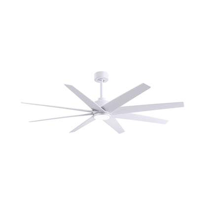 Ariella LED Ceiling Fan in Matte White/Matte White.