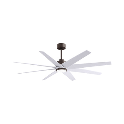 Ariella LED Ceiling Fan in Textured Bronze/Matte White.