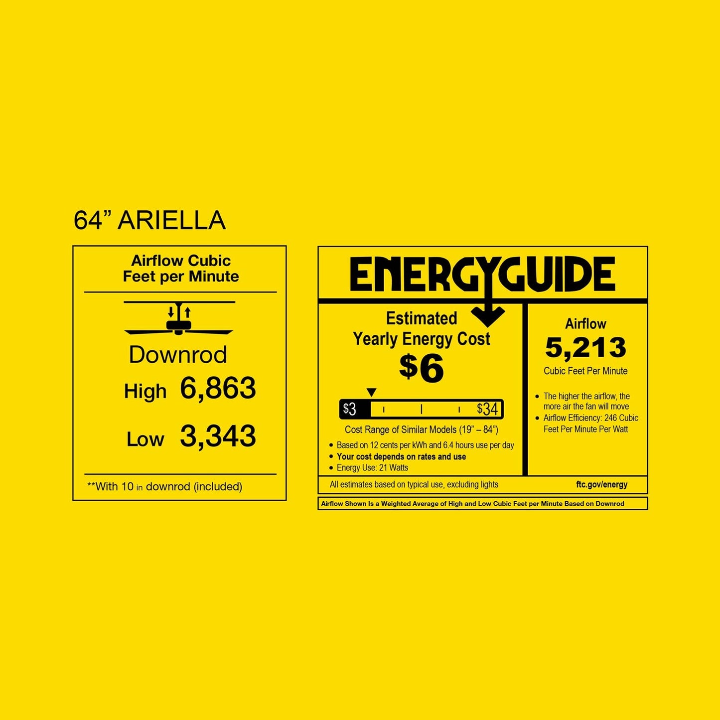 Ariella LED Ceiling Fan in Detail.