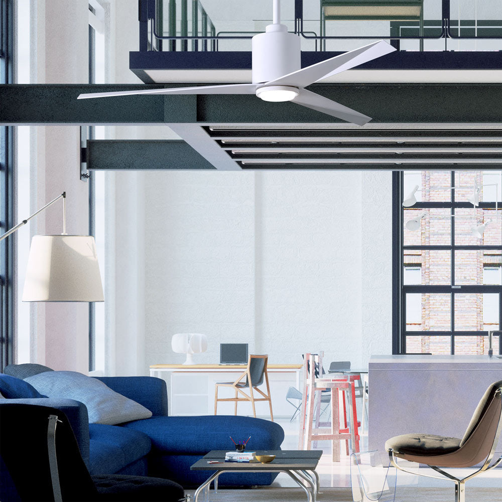 Eliza Outdoor Ceiling Fan in living room.