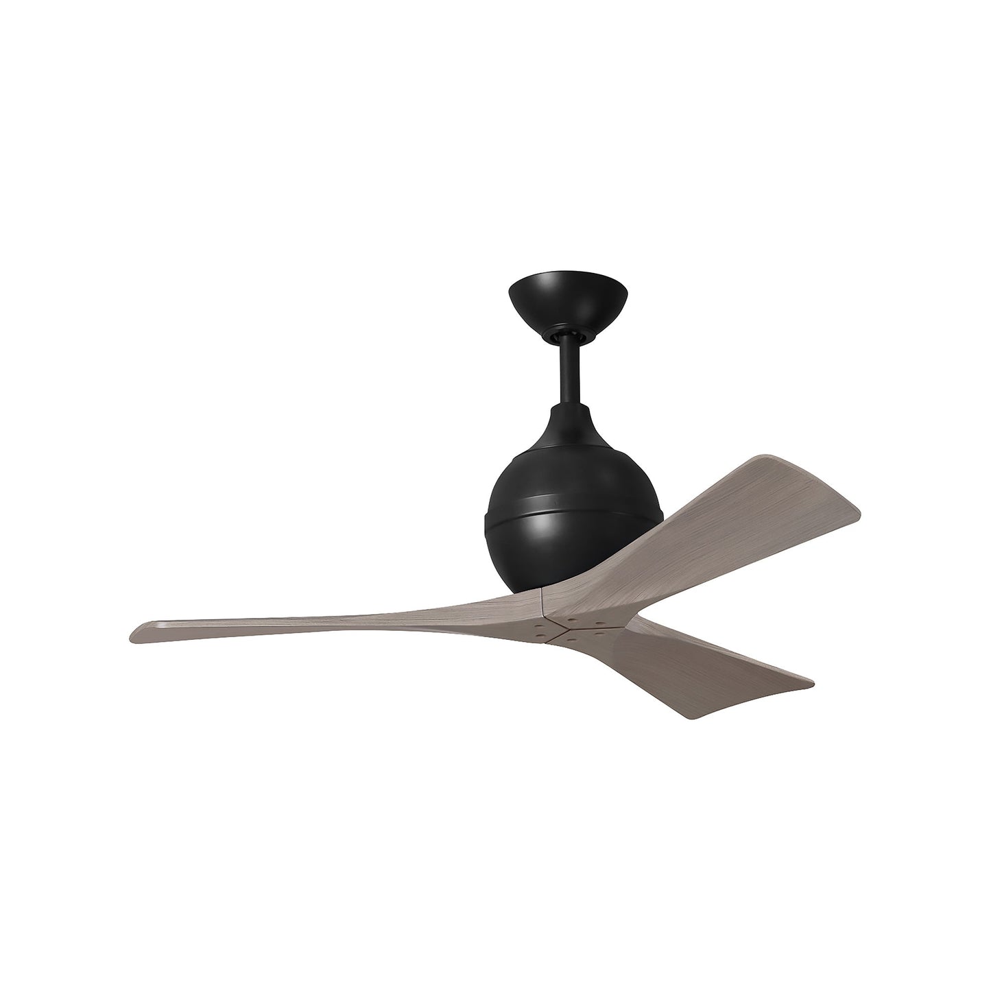 Irene Ceiling Fan in Matte Black/Gray Ash(3-Blade/42-Inch).