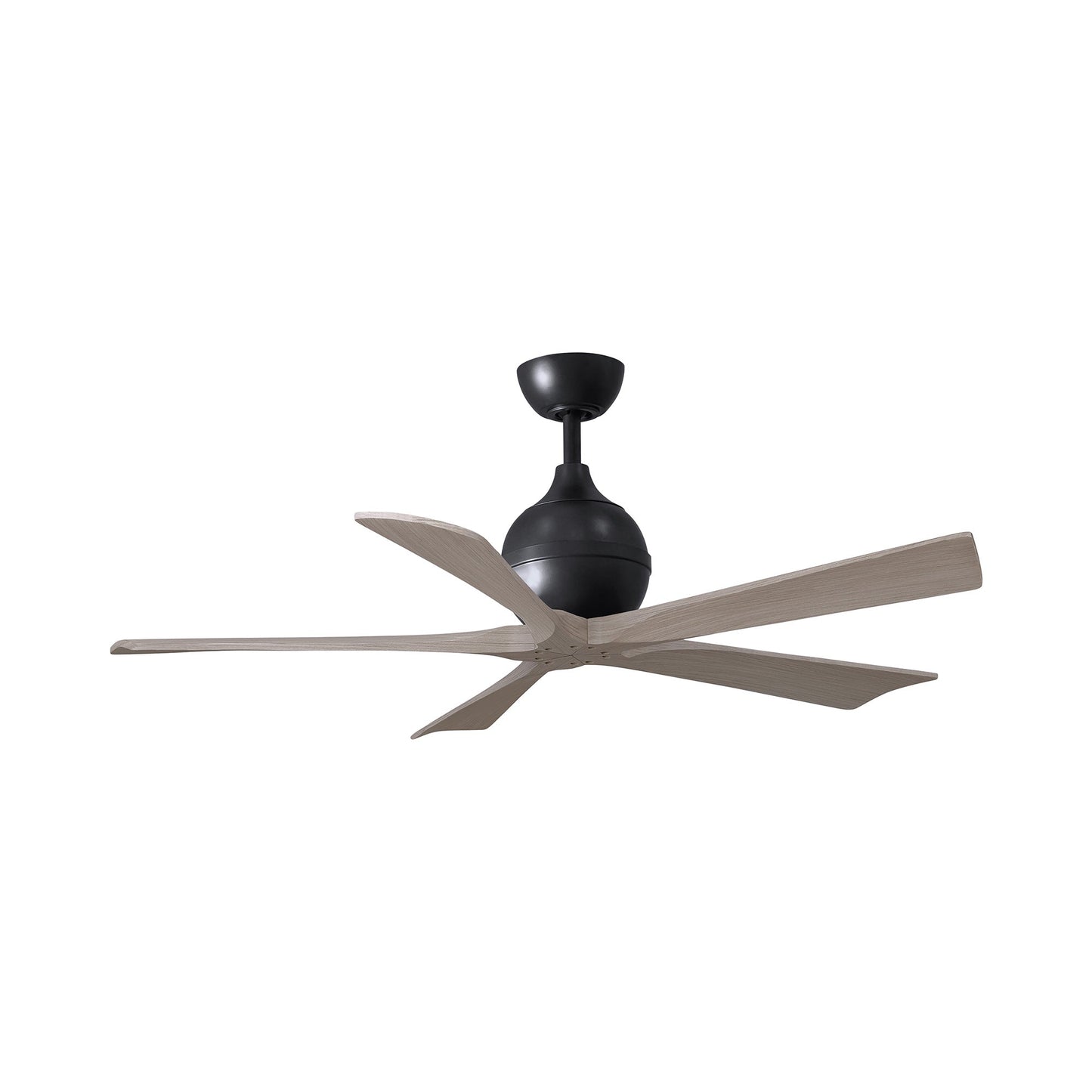 Irene Ceiling Fan in Matte Black/Gray Ash(5-Blade/52-Inch).