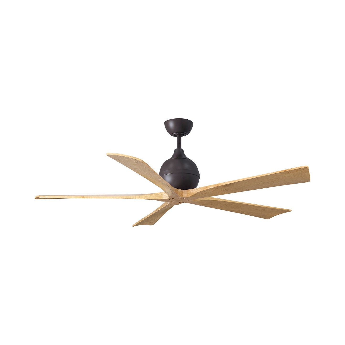 Irene Ceiling Fan in Textured Bronze/Light Maple(5-Blade/60-Inch).