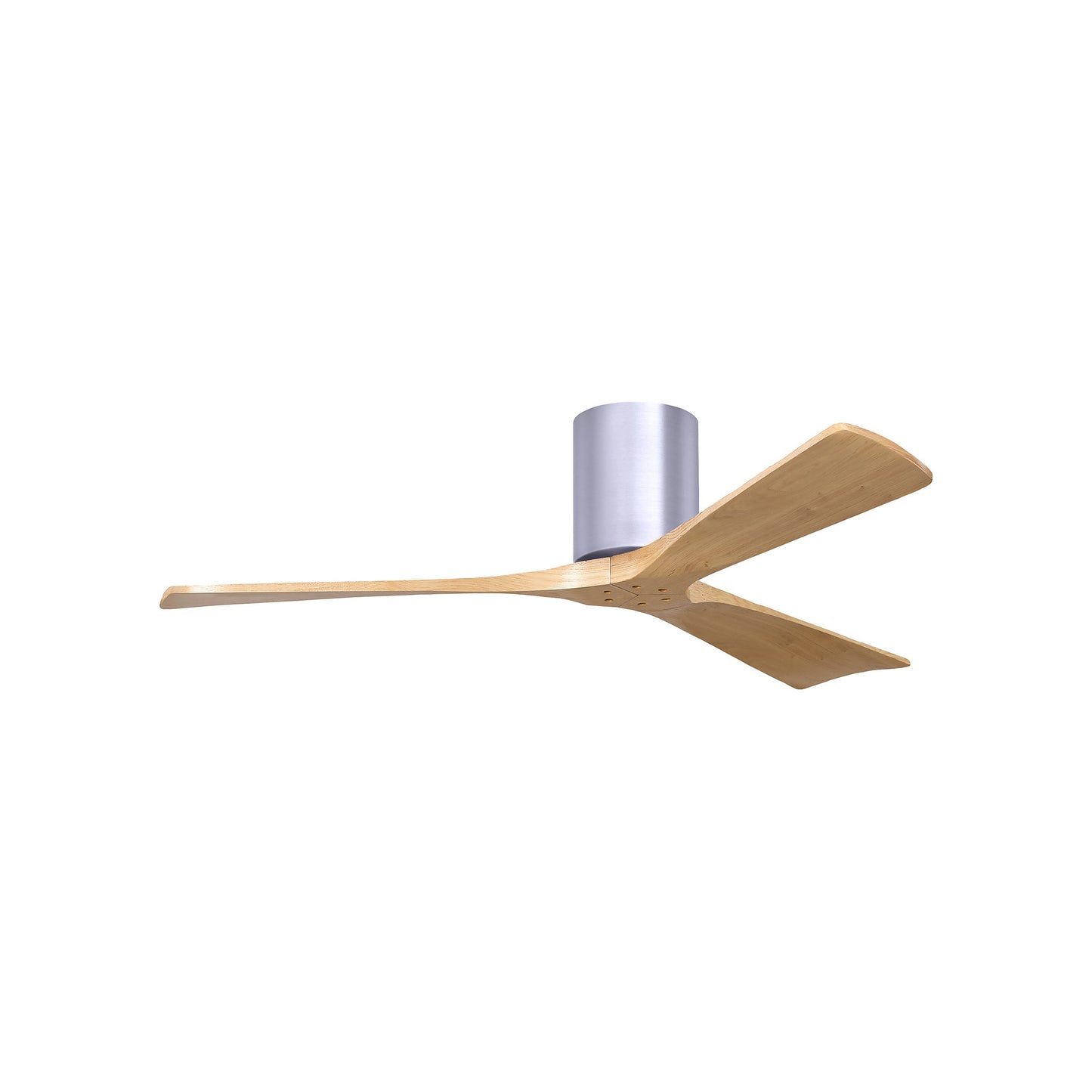 Irene IR3H Indoor / Outdoor Ceiling Fan in Brushed Nickel/Light Maple (52-Inch).