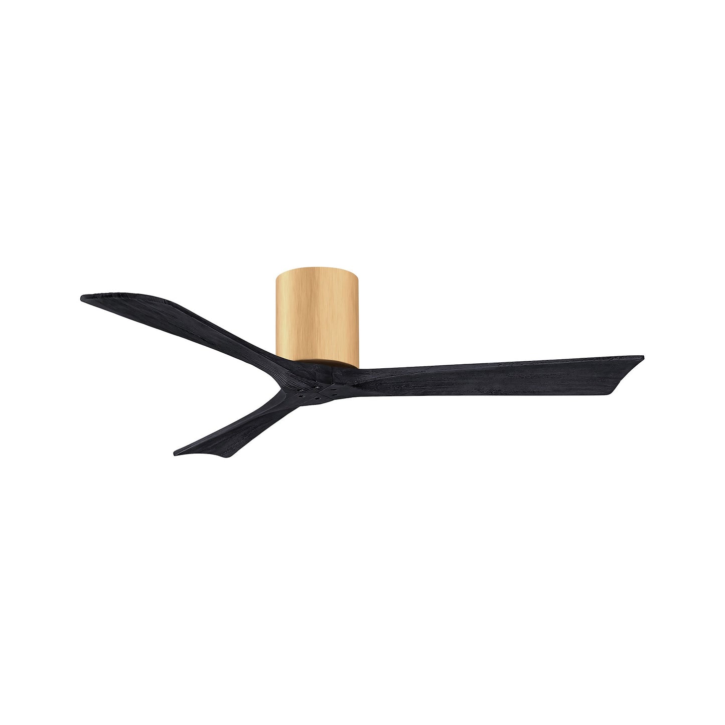 Irene IR3H Indoor / Outdoor Ceiling Fan in Light Mapple/Matte Black (52-Inch).