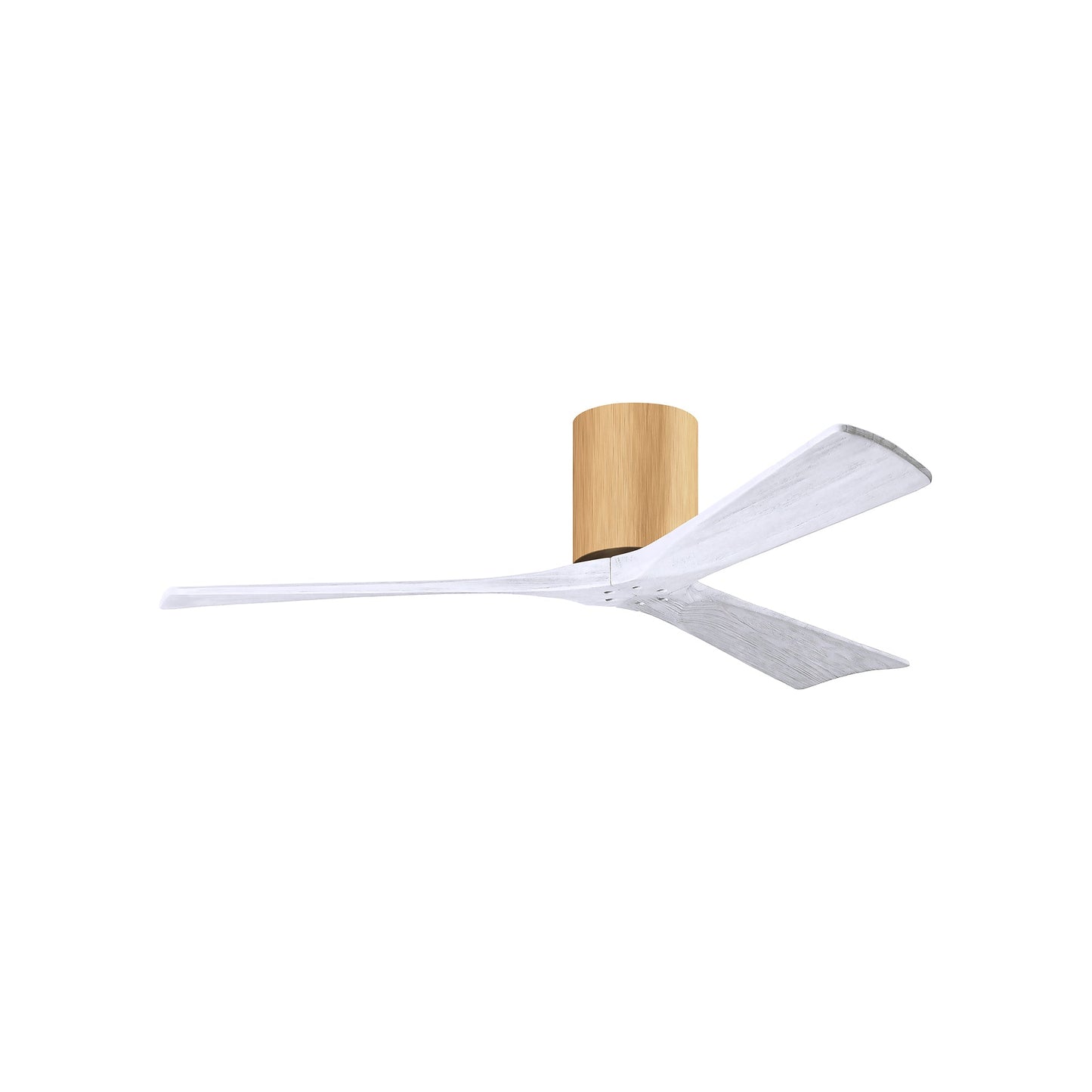 Irene IR3H Indoor / Outdoor Ceiling Fan in Light Mapple/Matte White (52-Inch).