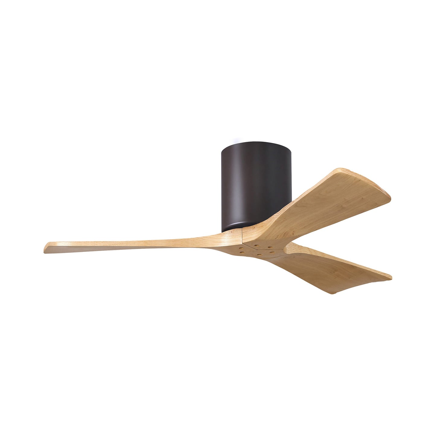 Irene IR3H Indoor / Outdoor Ceiling Fan in Textured Bronze/Light Maple (42-Inch).