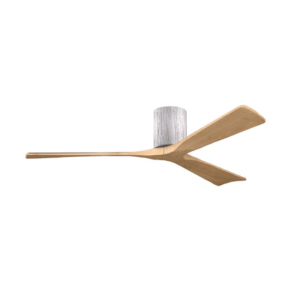 Irene IR3H Indoor / Outdoor Flush Mount Ceiling Fan in Barn Wood/Light Maple (60-Inch).