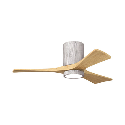 Irene IR3HLK 42-Inch Indoor / Outdoor LED Flush Mount Ceiling Fan in Barn Wood Tone/Light Maple Tone.