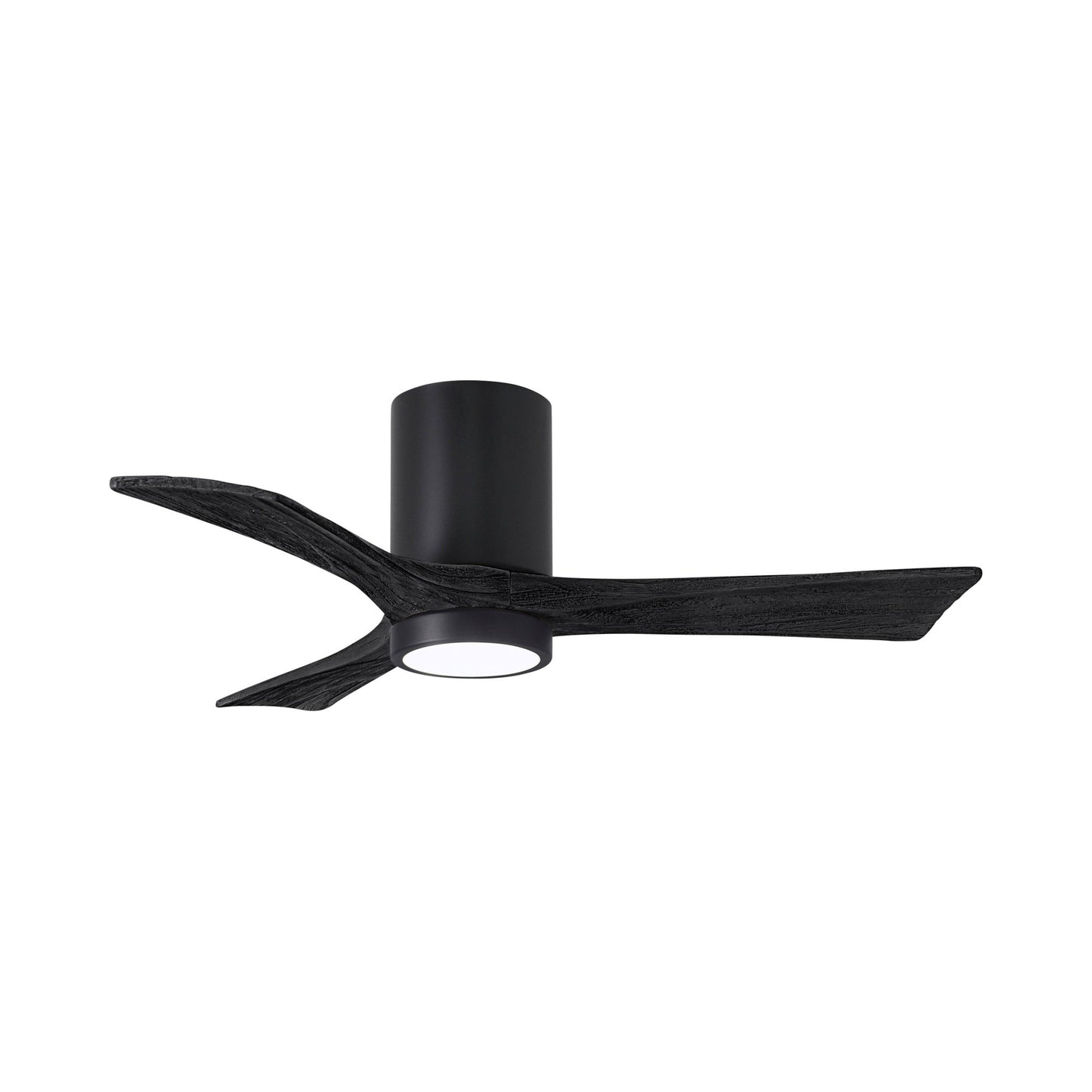 Irene IR3HLK 42-Inch Indoor / Outdoor LED Flush Mount Ceiling Fan in Matte Black/Matte Black.