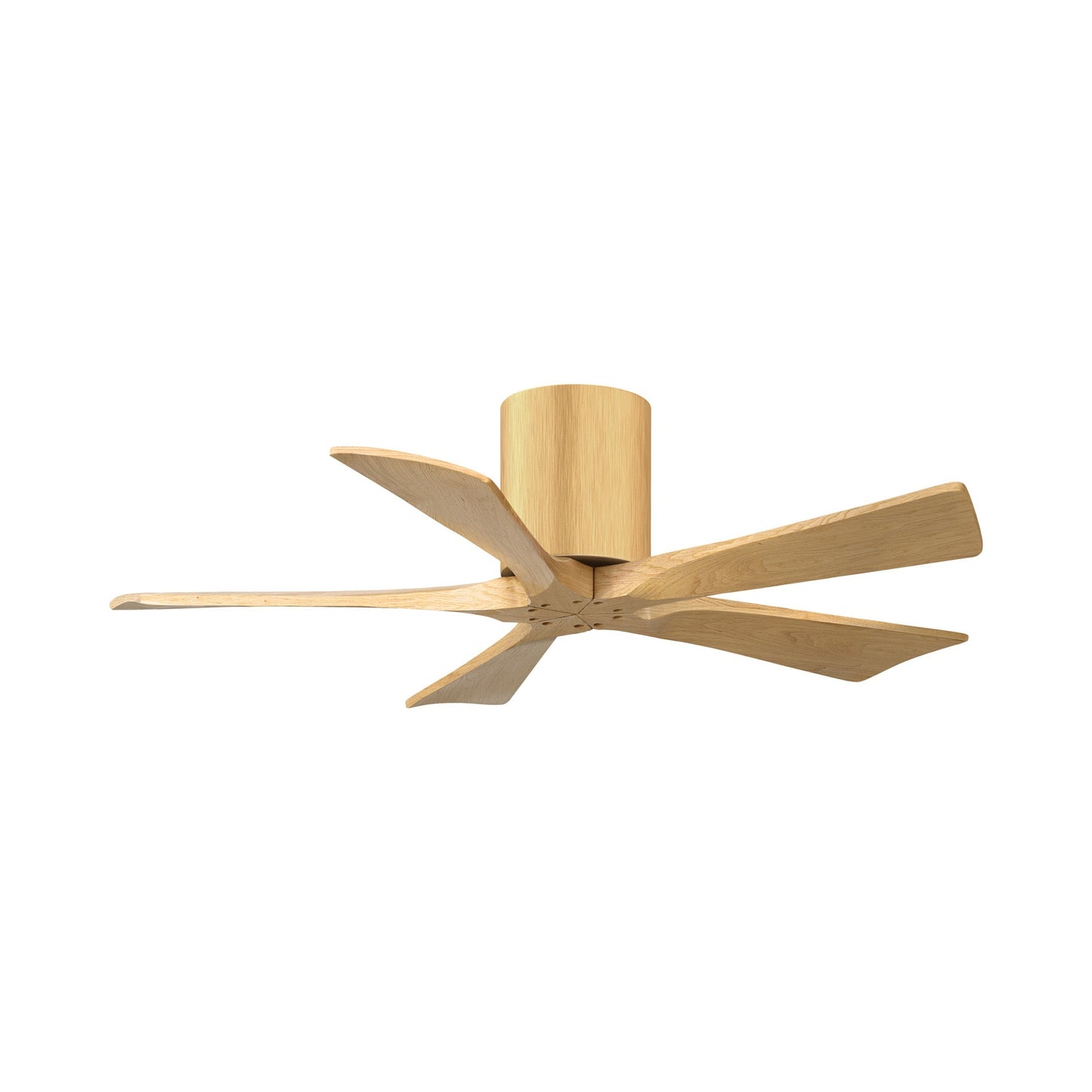 Irene IR5H Flush Mount Ceiling Fan in Light Maple/Light Maple (42-Inch).