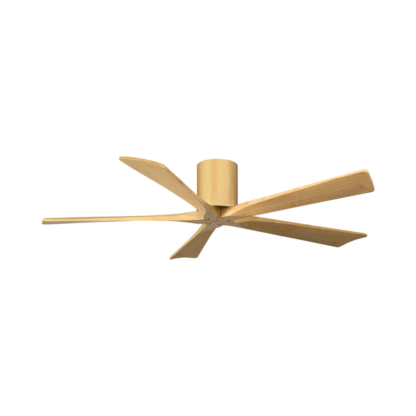 Irene IR5H Flush Mount Ceiling Fan in Light Maple/Light Maple (60-Inch).
