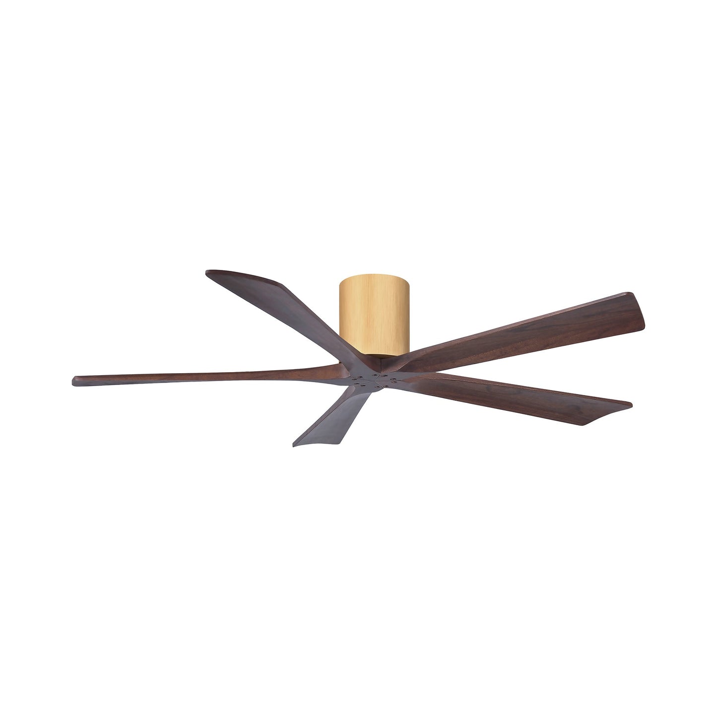 Irene IR5H Indoor / Outdoor Ceiling Fan in Light Maple/Walnut (60-Inch).