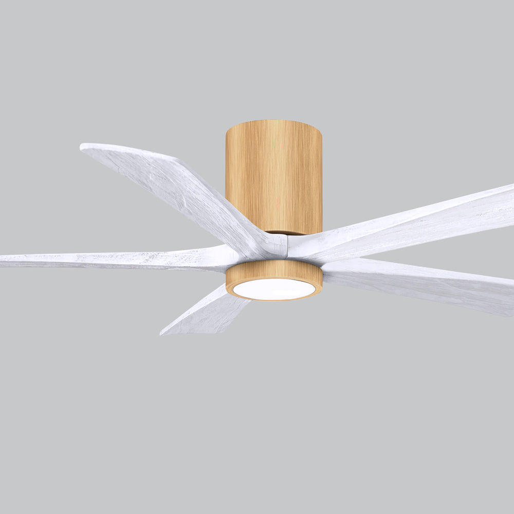 Irene IR5HLK 52-Inch Indoor / Outdoor LED Flush Mount Ceiling Fan in Detail.