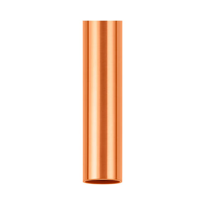 Matthews Gerbar Downrod with Coupling Cover in Brushed Copper.
