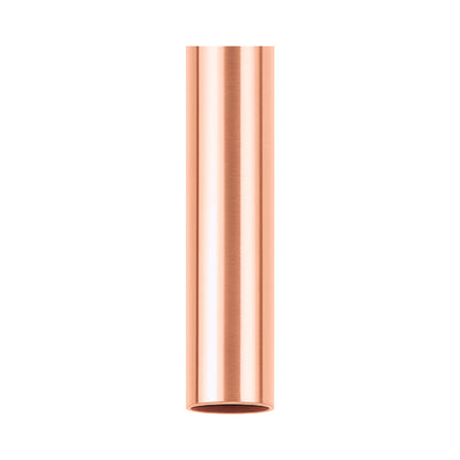 Matthews Gerbar Downrod with Coupling Cover in Polished Copper.