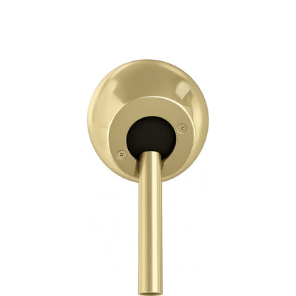 Matthews Gerbar Slant Ceiling Mount in Polished Brass.