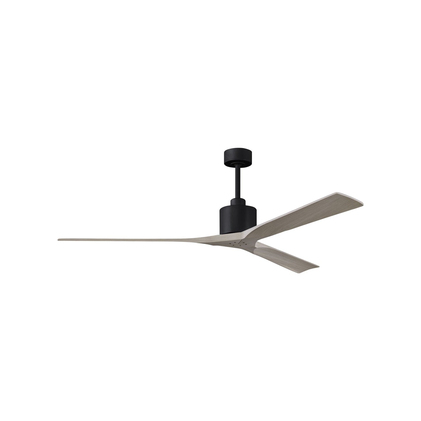 Nan XL Indoor / Outdoor Ceiling Fan in Matte Black/Gray Ash (72-Inch).