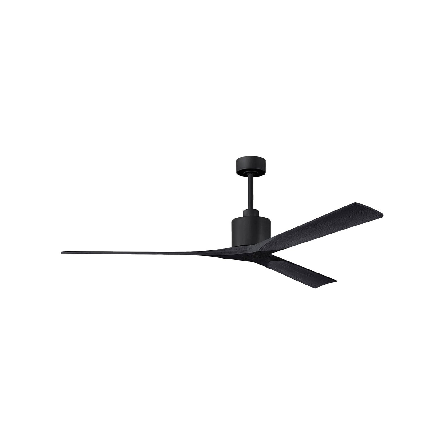 Nan XL Indoor / Outdoor Ceiling Fan in Matte Black/Matte Black (72-Inch).