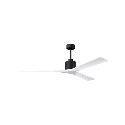 Nan XL Indoor / Outdoor Ceiling Fan in Matte Black/Matte White (72-Inch).