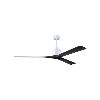 Nan XL Indoor / Outdoor Ceiling Fan in Matte White/Matte Black (72-Inch).