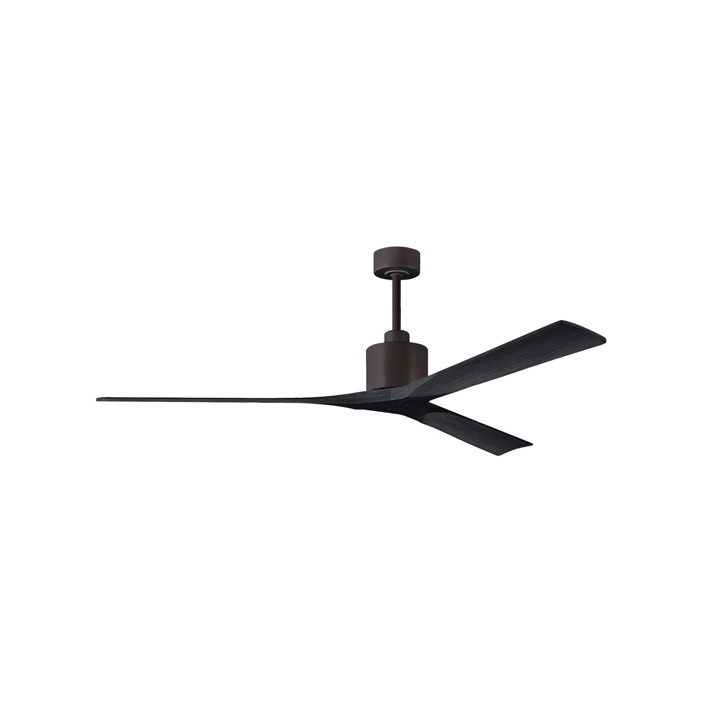 Nan XL Indoor / Outdoor Ceiling Fan in Textured Bronze/Matte Black (72-Inch).