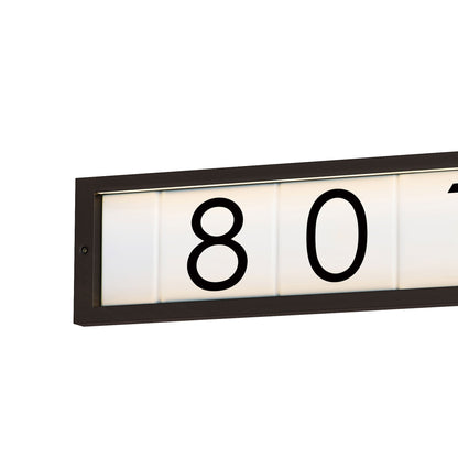 Address Outdoor LED Clean Wall Light in Detail.