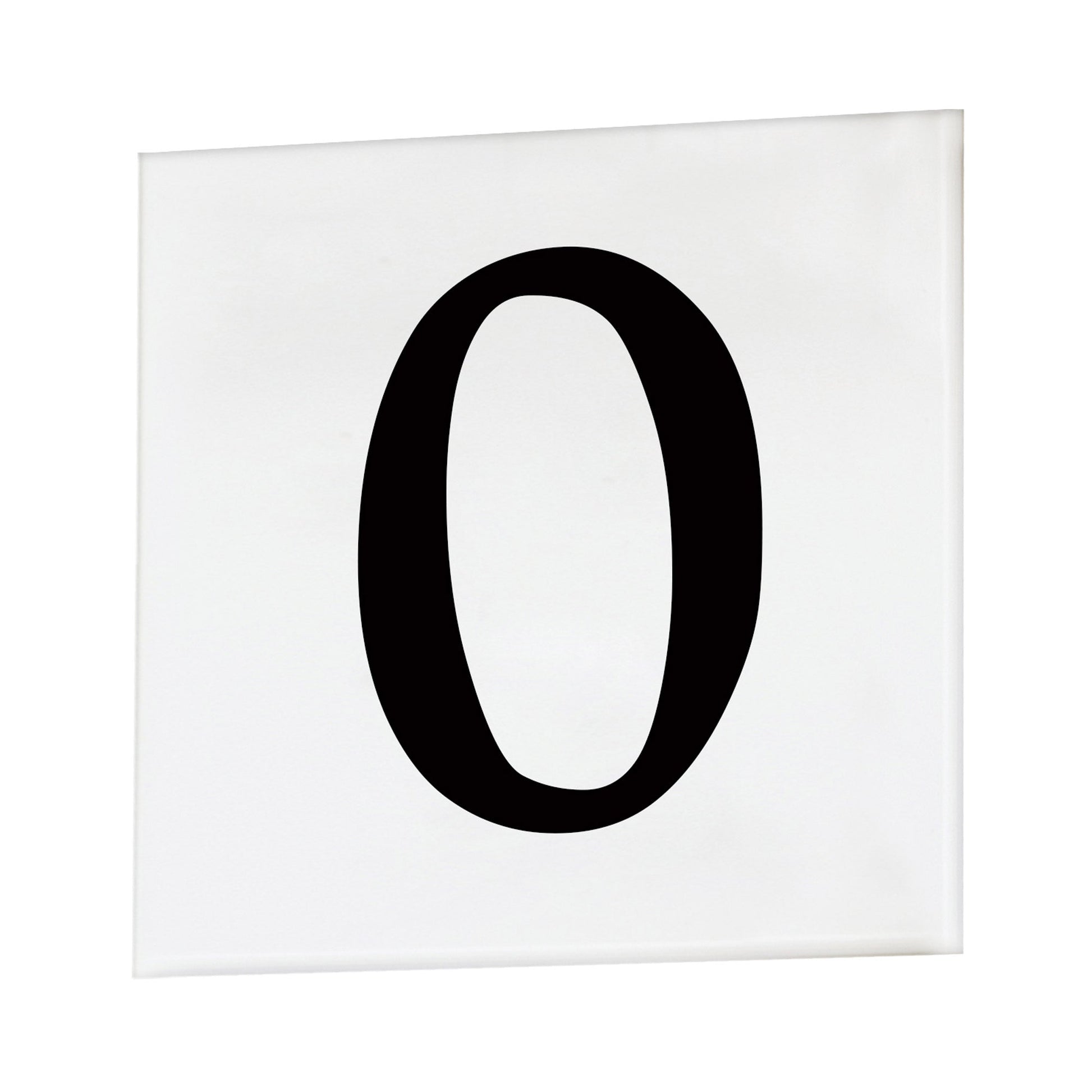 Address Outdoor Square Tile Number (0/Serif).