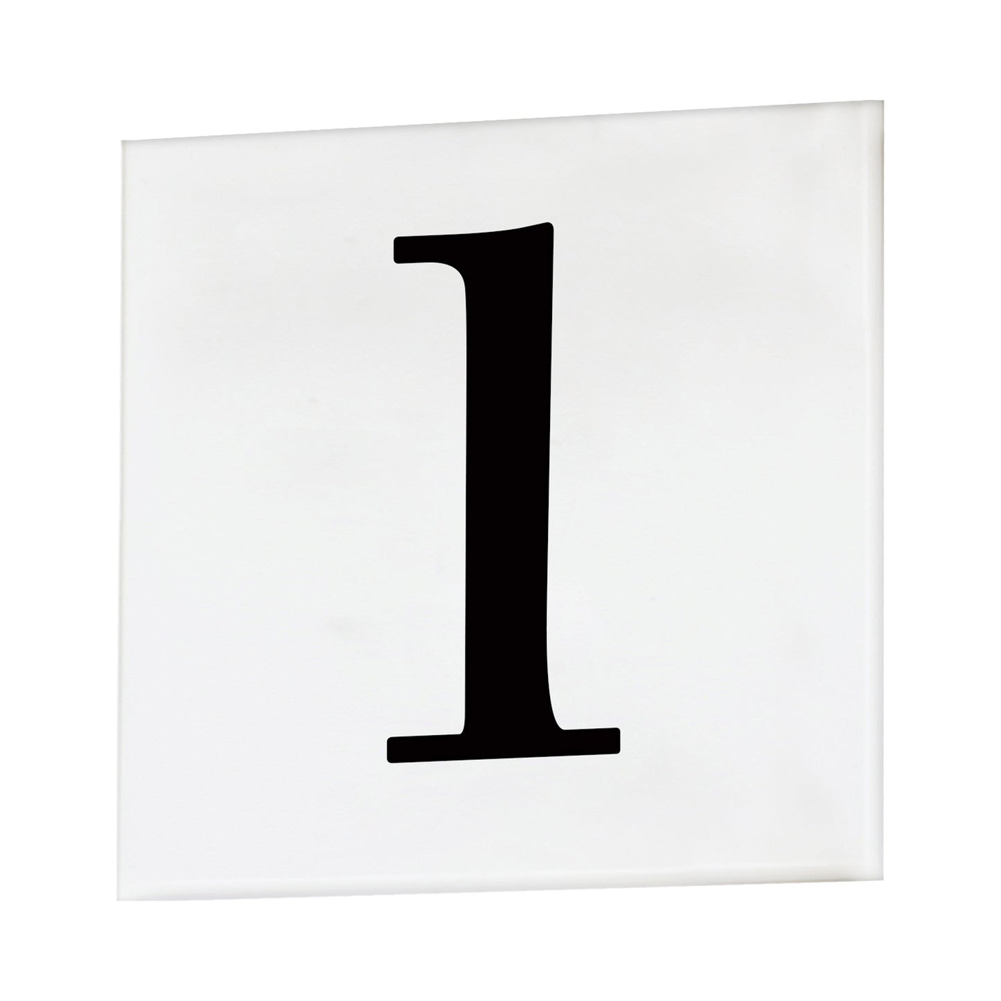 Address Outdoor Square Tile Number (1/Serif).