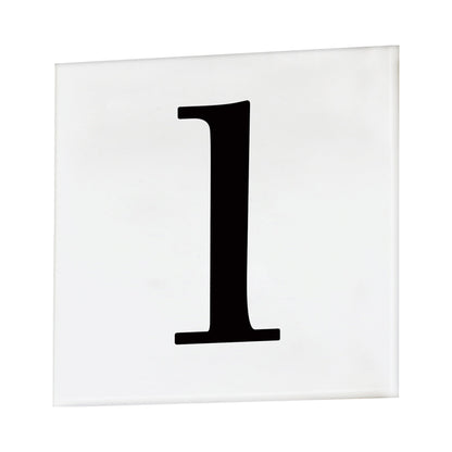 Address Outdoor Square Tile Number (1/Serif).