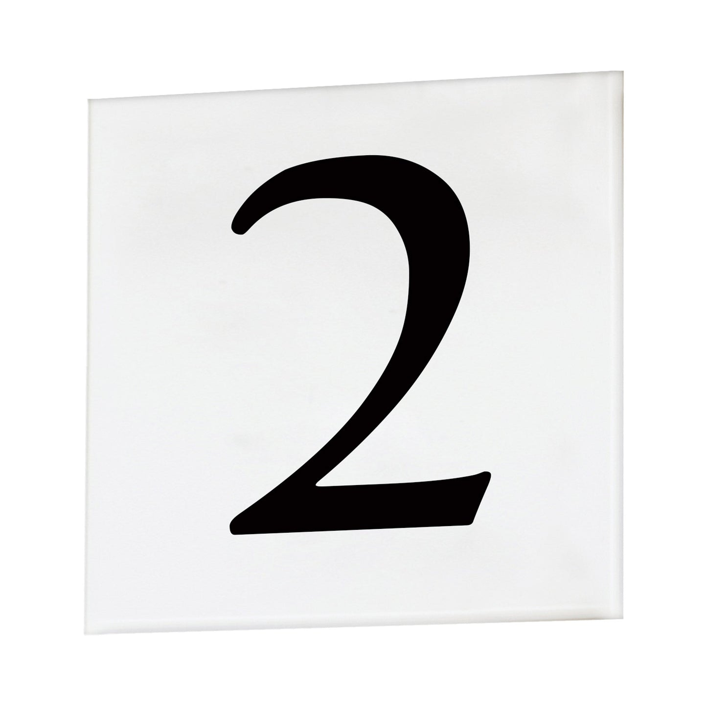 Address Outdoor Square Tile Number (2/Serif).