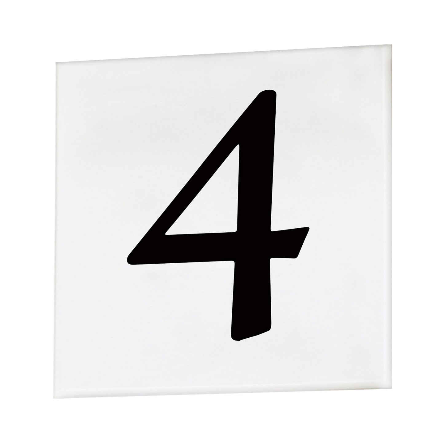 Address Outdoor Square Tile Number (4/Serif).