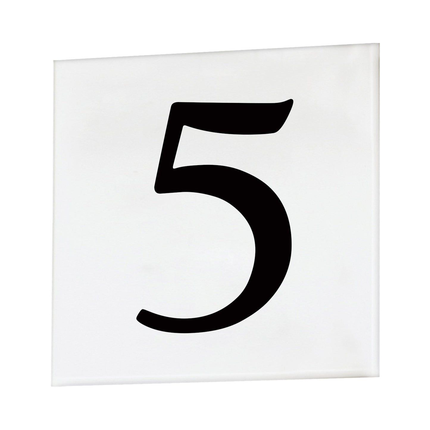 Address Outdoor Square Tile Number (5/Serif).